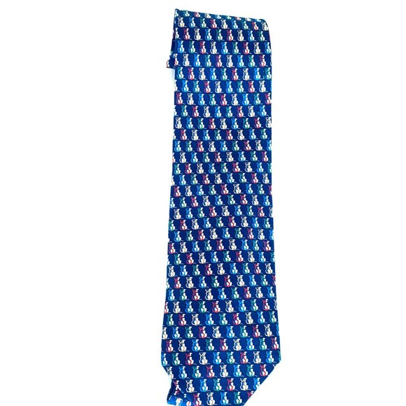 Salvatore Ferragamo XMAS FOX HUNT EQUESTRIAN 100% Silk Ties - Picture 16 of 16